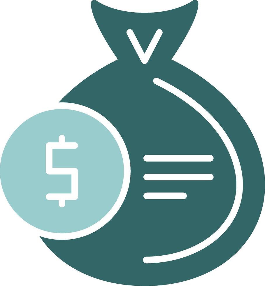 Money bag Solid Sample Icon vector