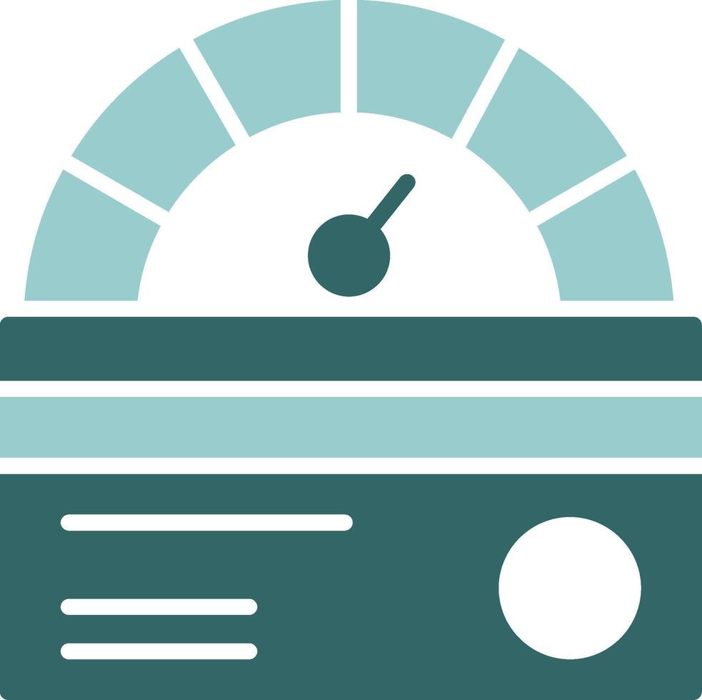 Credit score Solid Sample Icon vector
