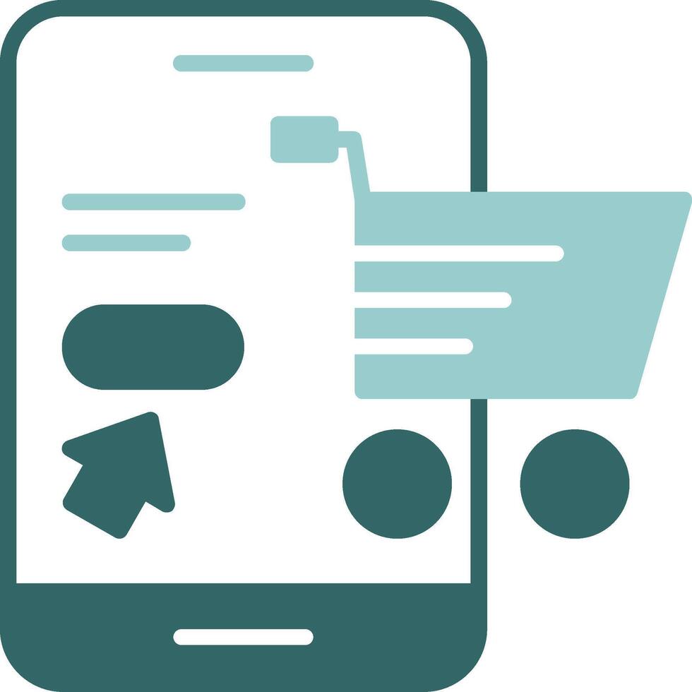 Online shopping Solid Sample Icon vector
