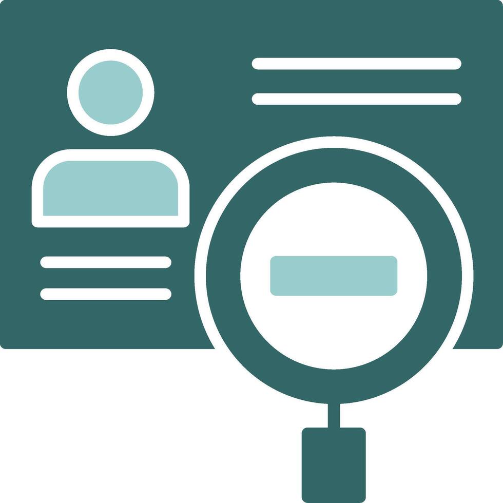 Identity theft Solid Sample Icon vector