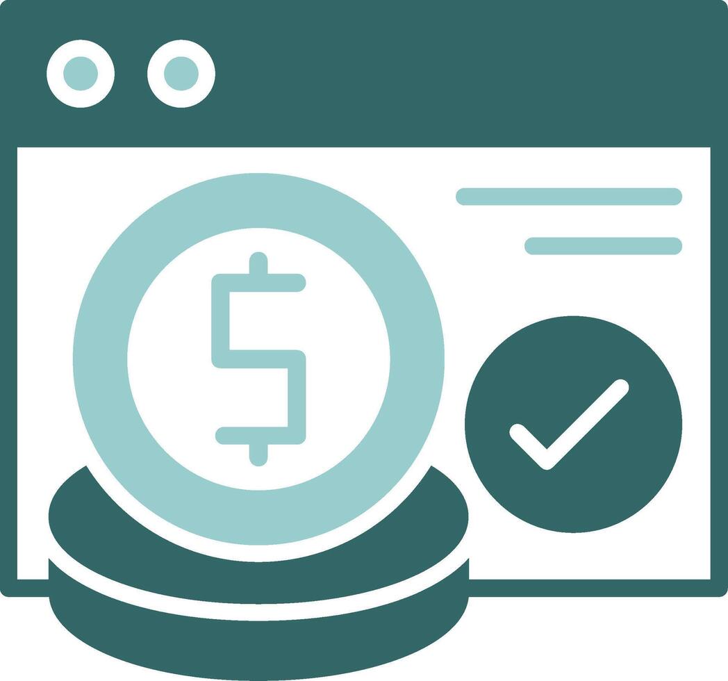 Electronic payment Solid Sample Icon vector