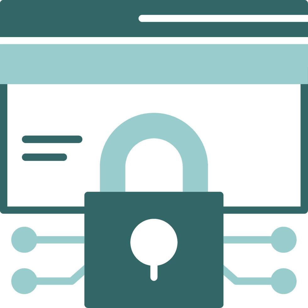 Data encryption Solid Sample Icon vector