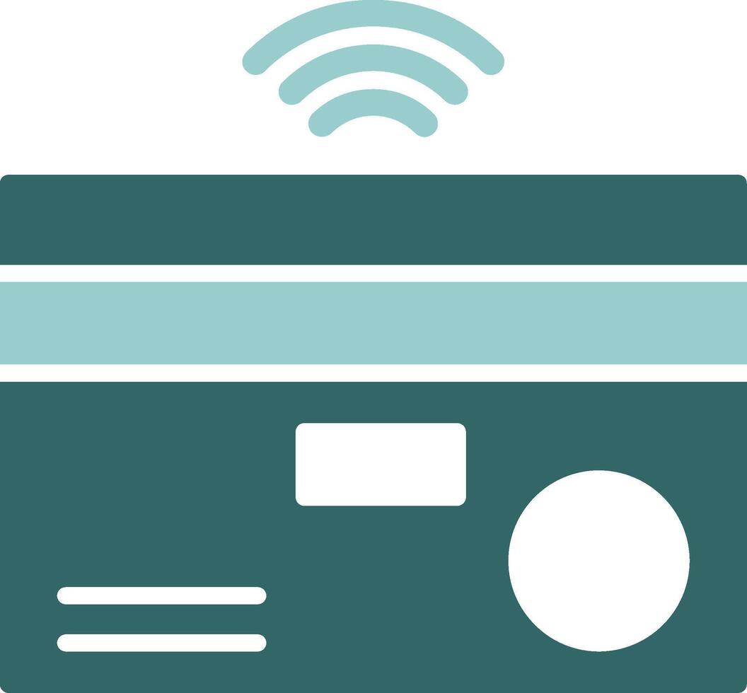 Contactless payment Solid Sample Icon vector