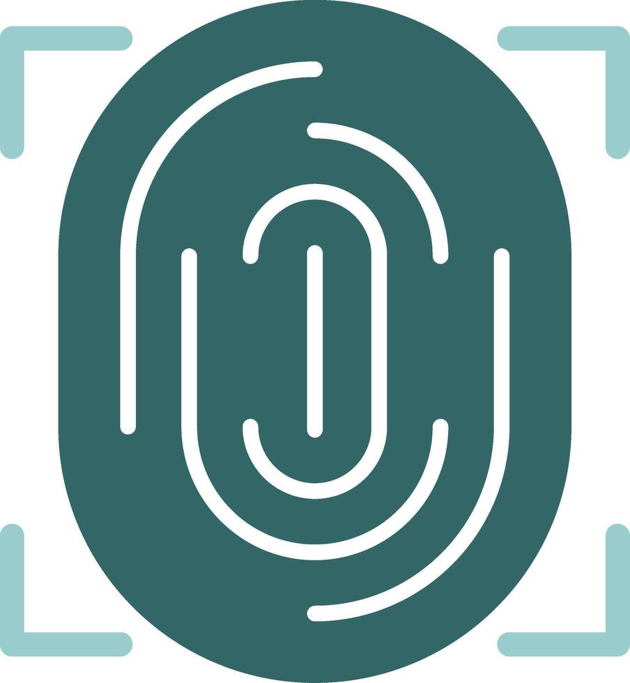 Biometric authentication Solid Sample Icon vector