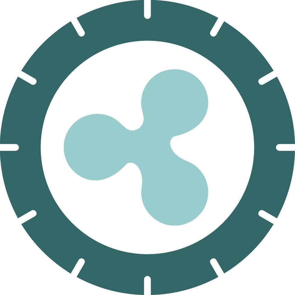 Ripple Solid Sample Icon vector