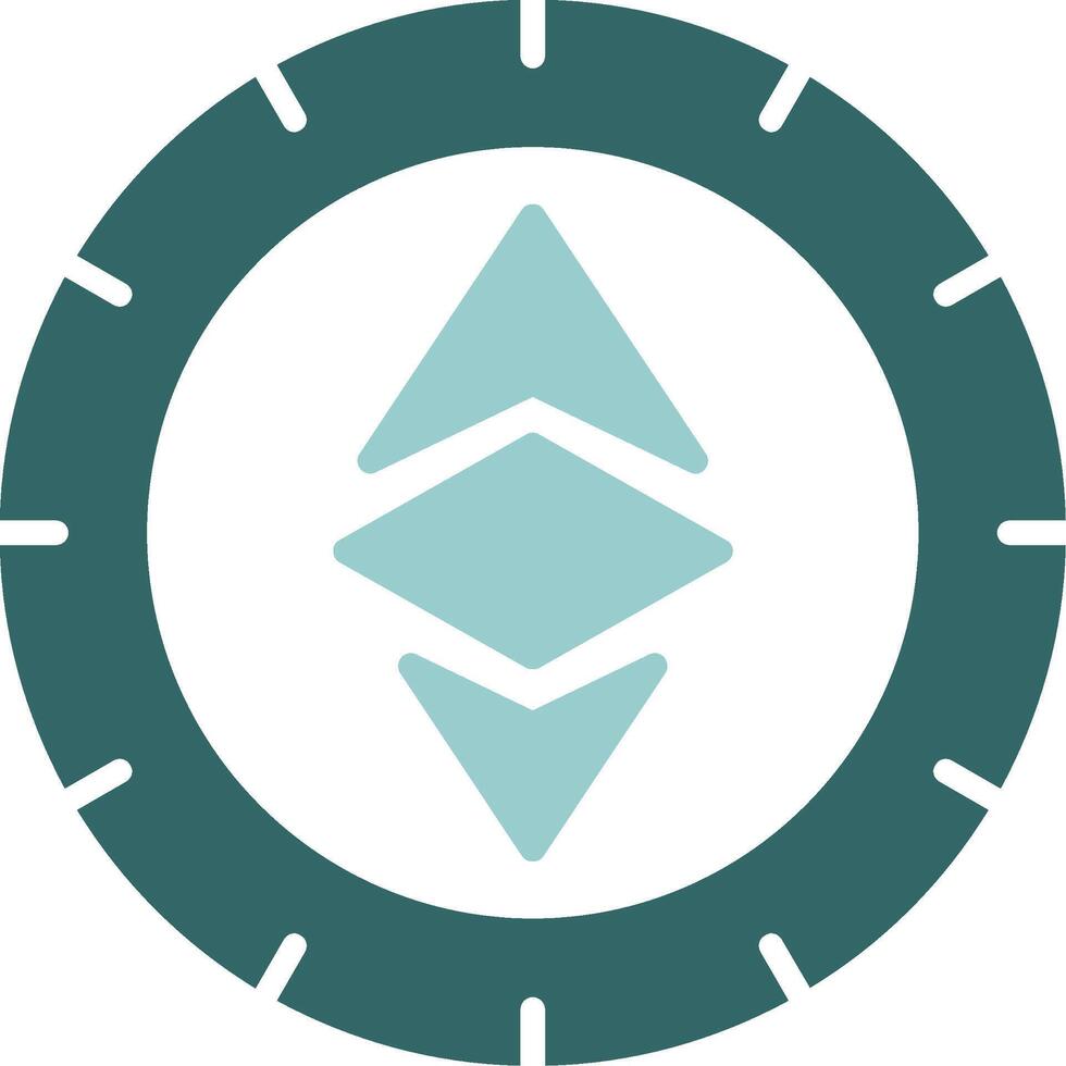 Ethereum Solid Sample Icon vector