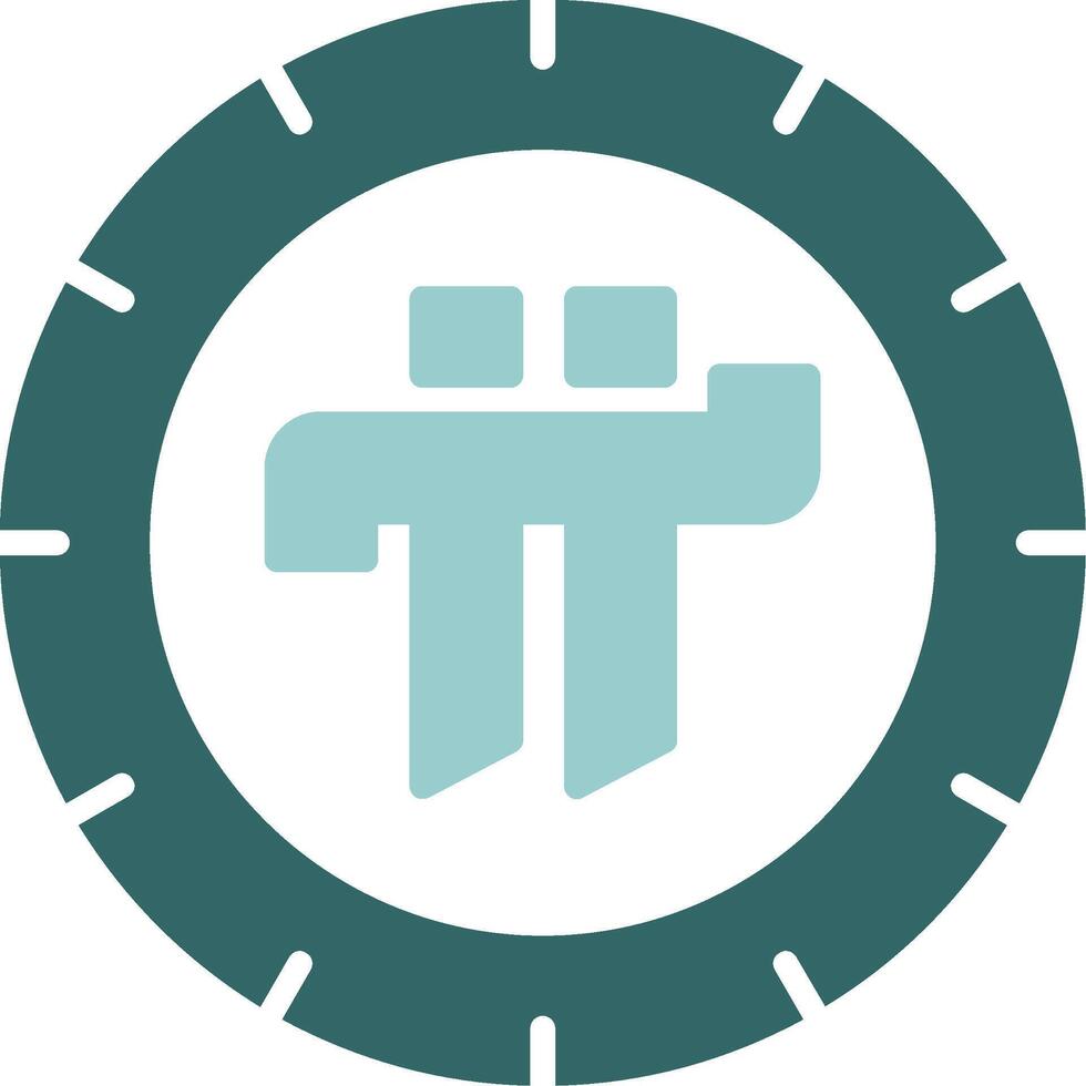Cryptocurrency Solid Sample Icon vector