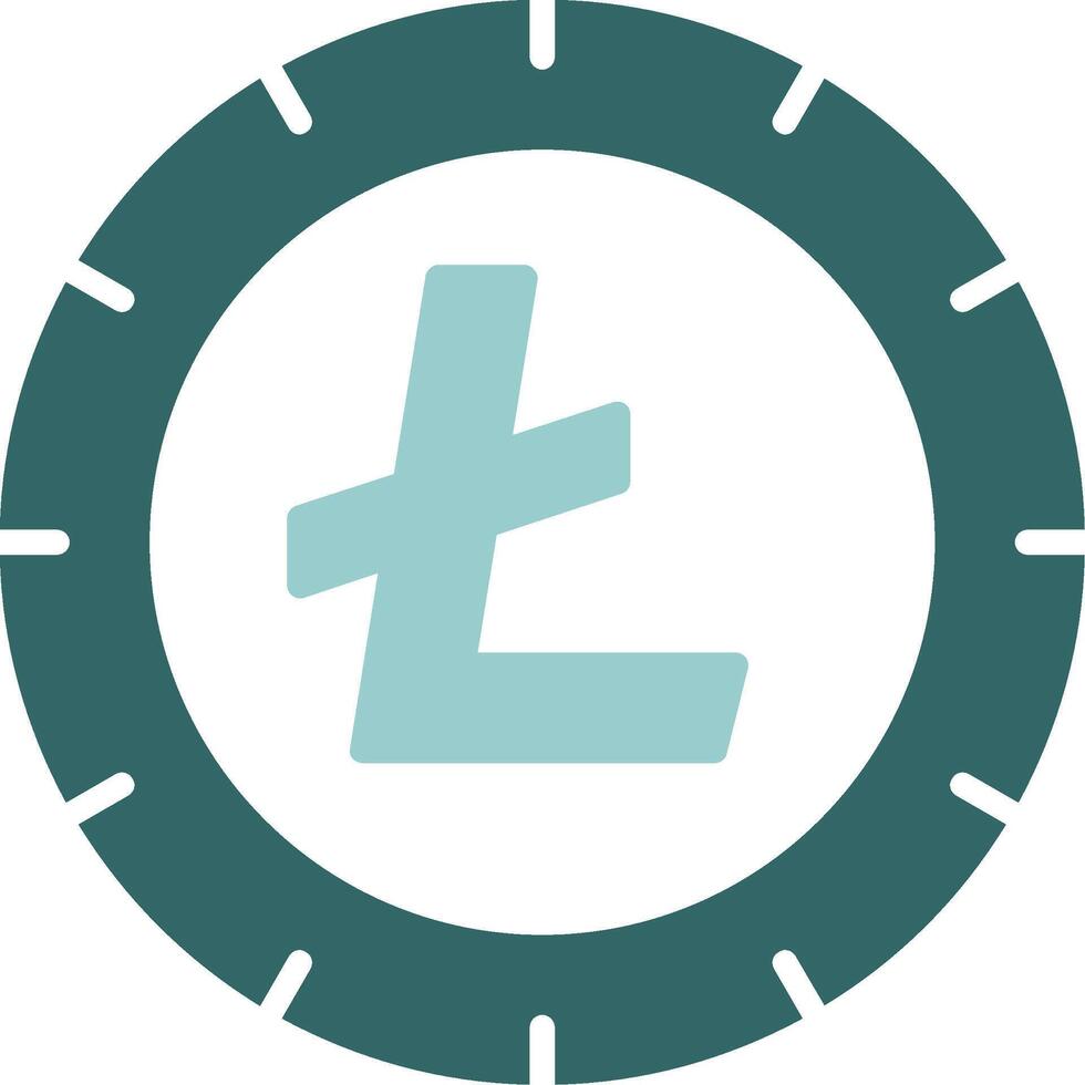 Litecoin Solid Sample Icon vector