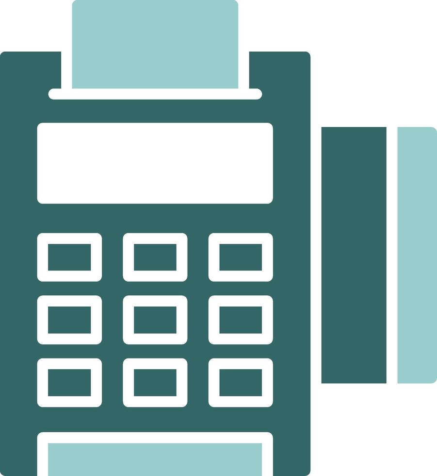 Point of sale POS Solid Sample Icon vector