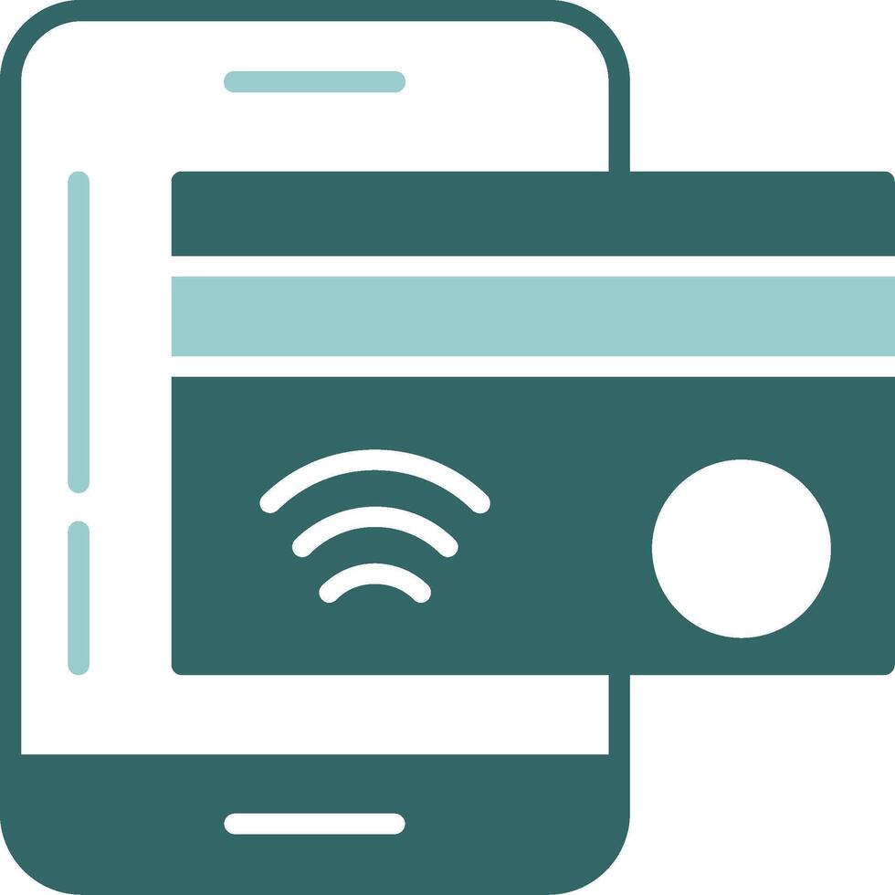 NFC payment Solid Sample Icon vector