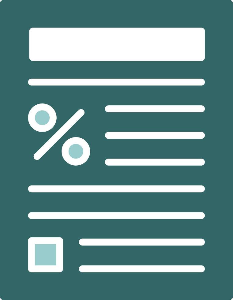 Tax forms Solid Sample Icon vector