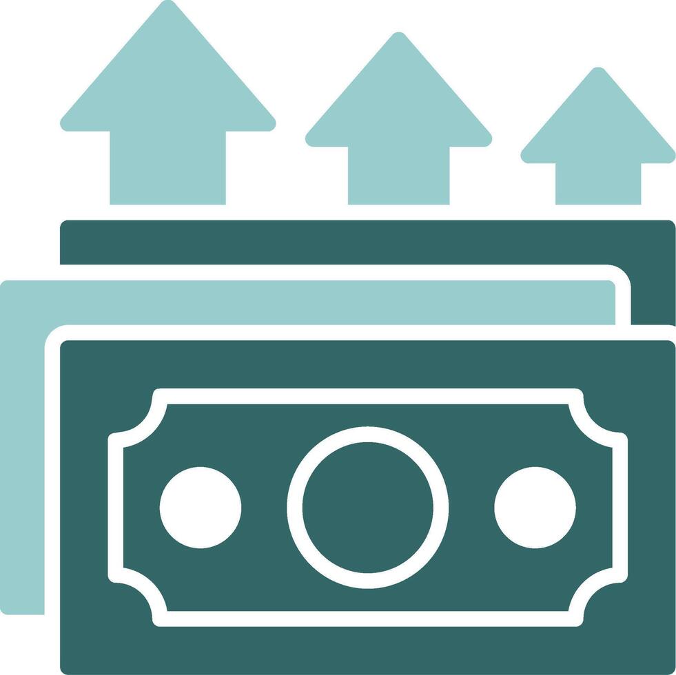 Capital gains Solid Sample Icon vector