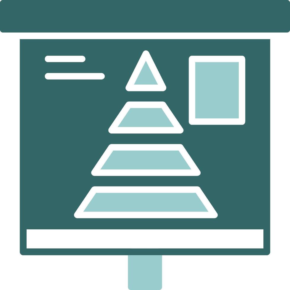 Pyramid Chart Solid Sample Design vector