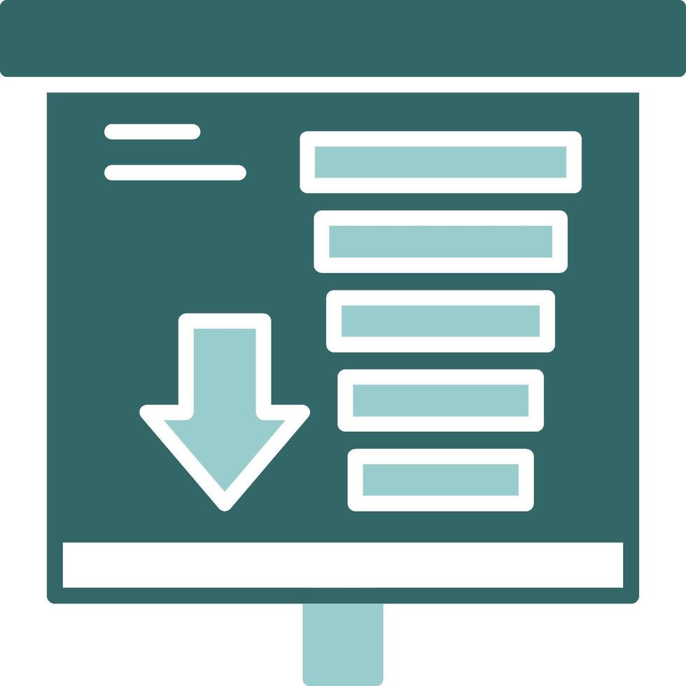 Funnel Chart Solid Sample Design vector
