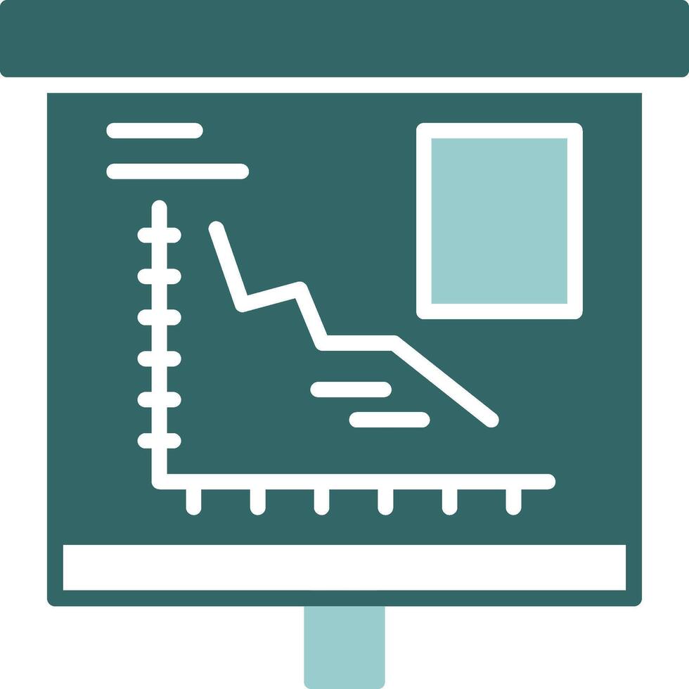 Declining Line Graph Solid Sample Design vector