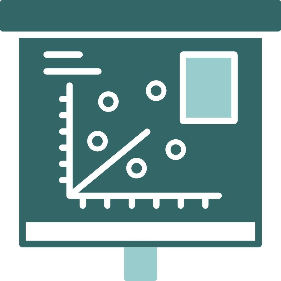 Scatter Plot Solid Sample Design vector