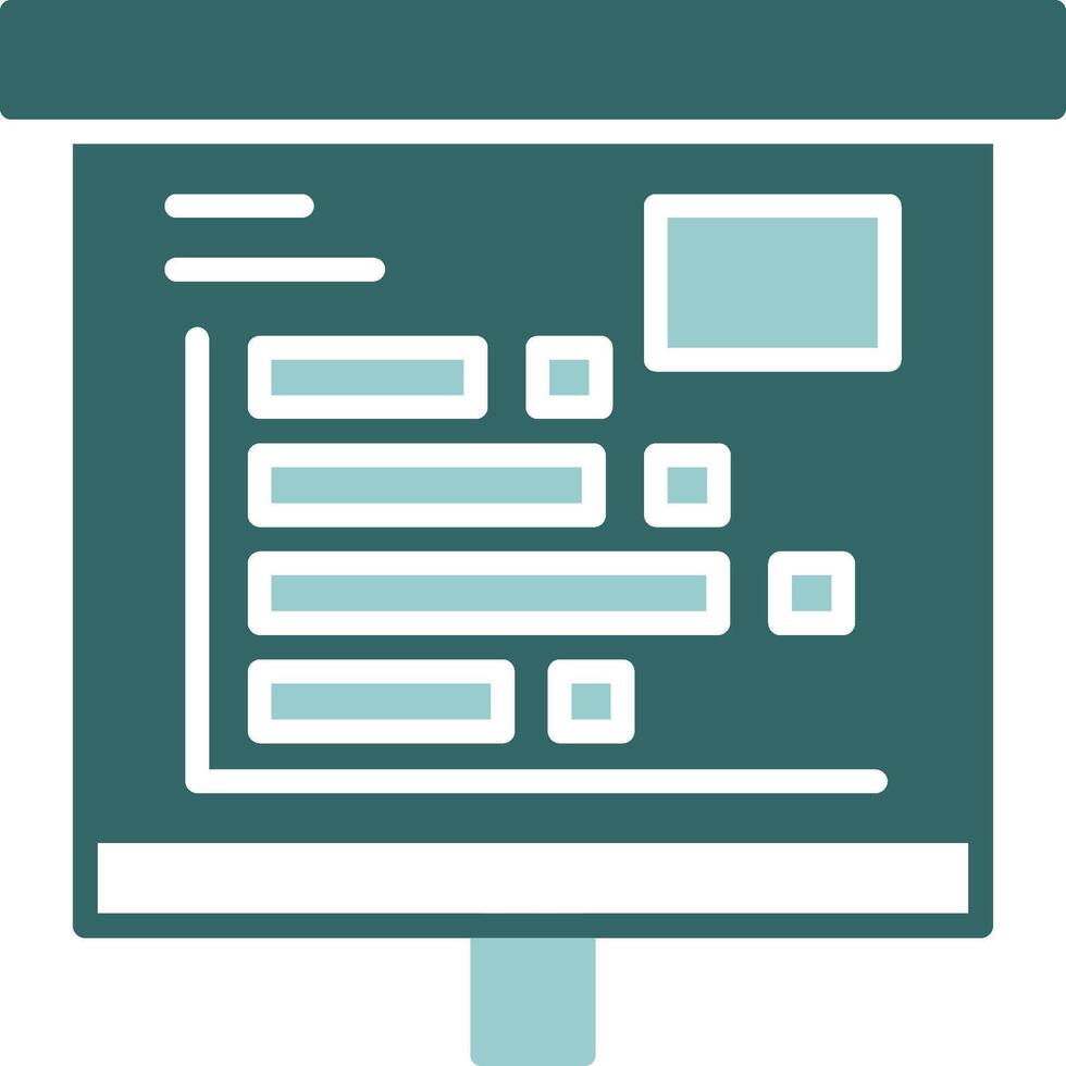 Horizontal Bars showing Solid Sample Design vector