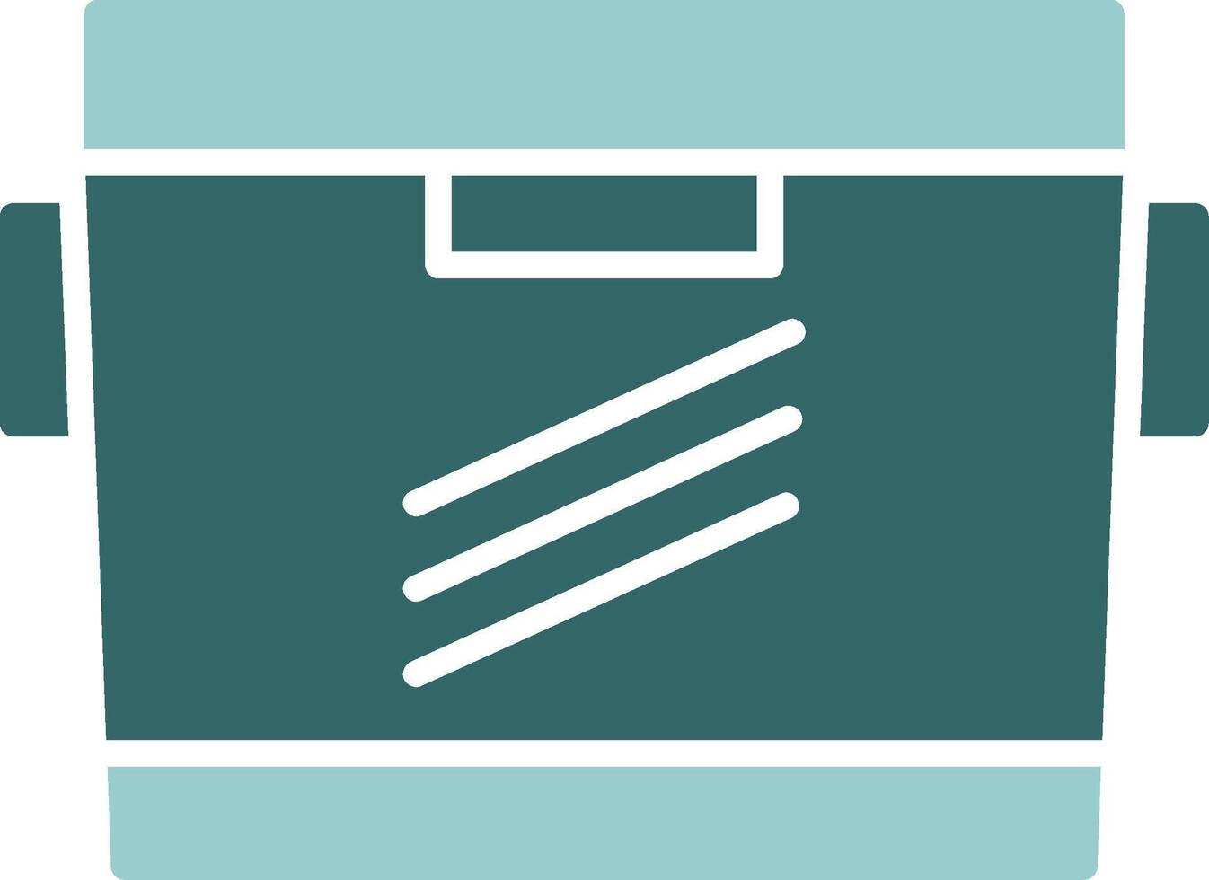 Cooler Two Color Icon Design vector