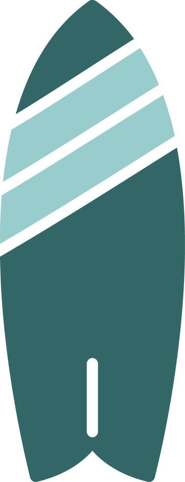 Surfboard Two Color Icon Design vector