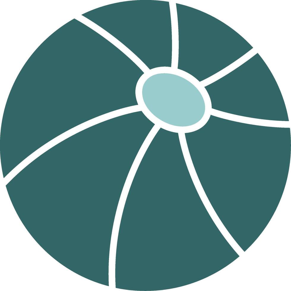 Beach ball Solid Style Sample Icon vector