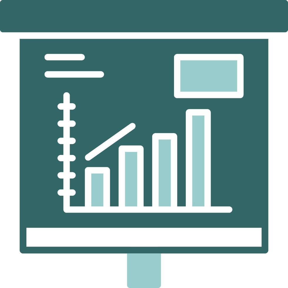 Escalating Bar Graph Solid Sample Design vector