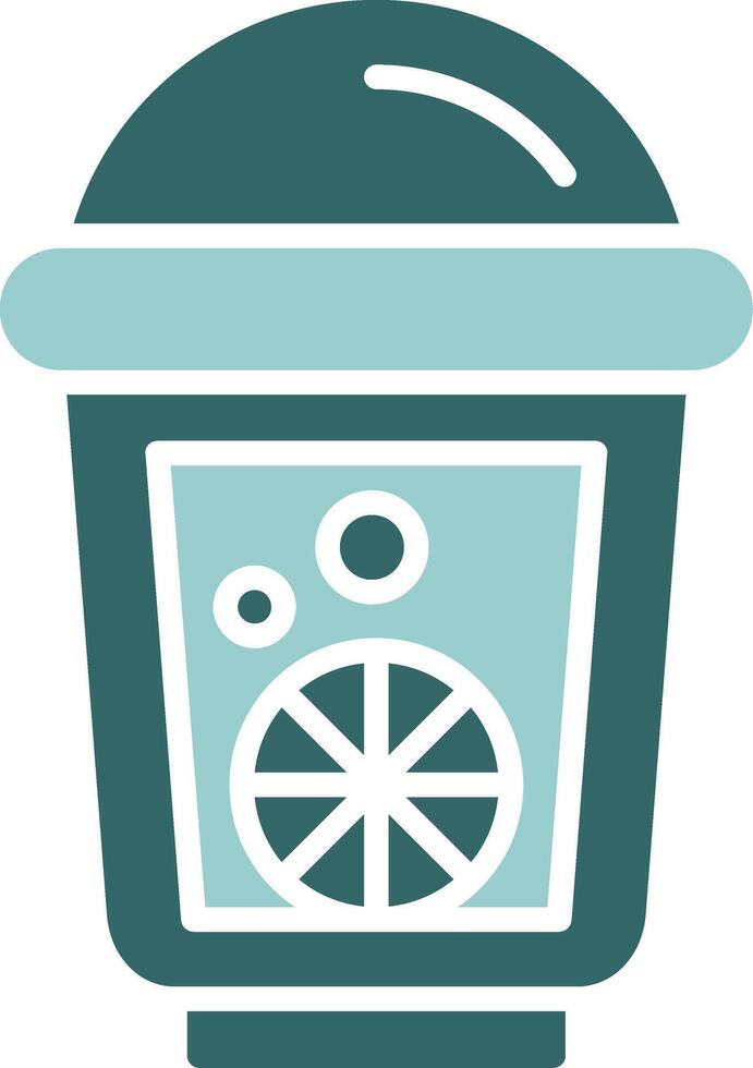 Lemonade Two Color Icon Design vector
