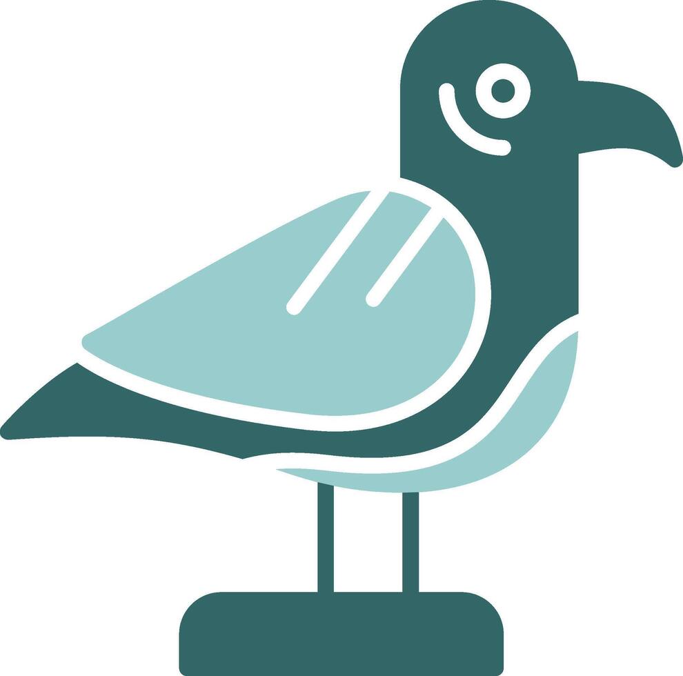 Seagull Solid Style Sample Icon vector