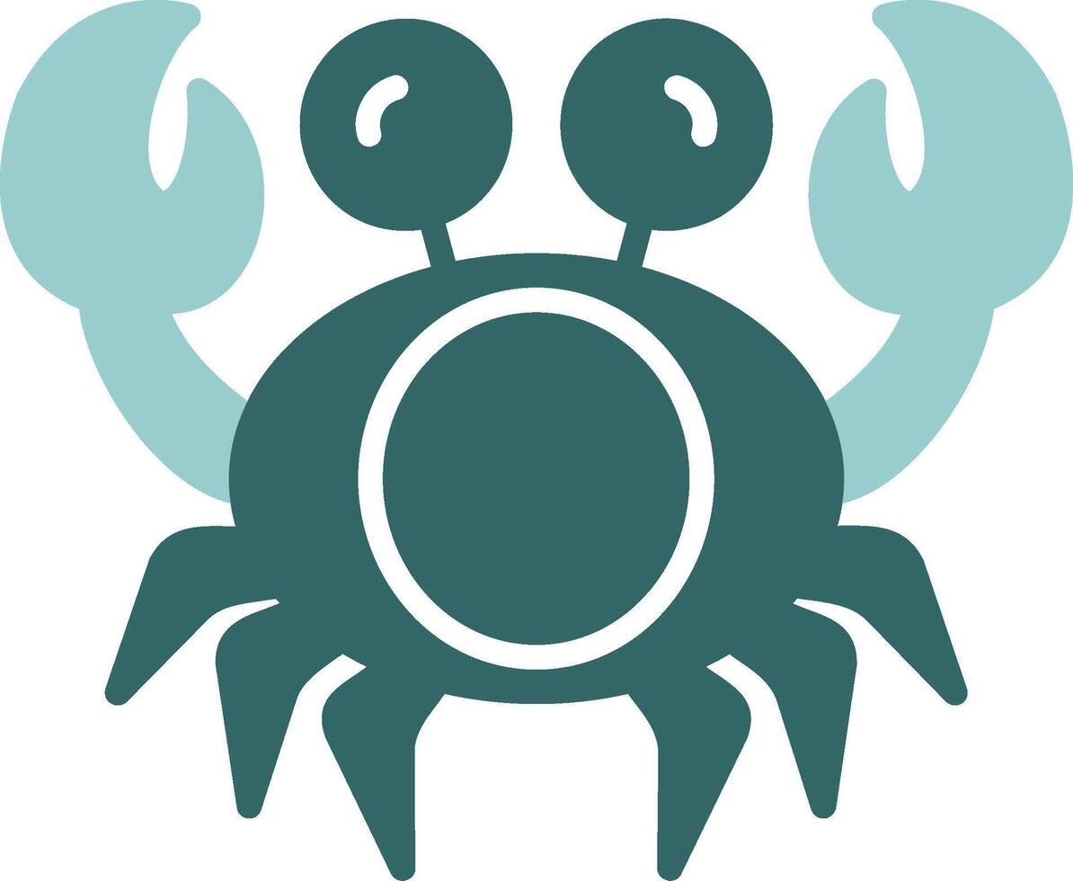 Crab Solid Sample Icon Design vector