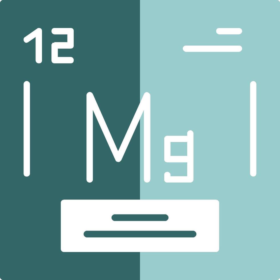 Magnesium Chemical Element Icon Design vector
