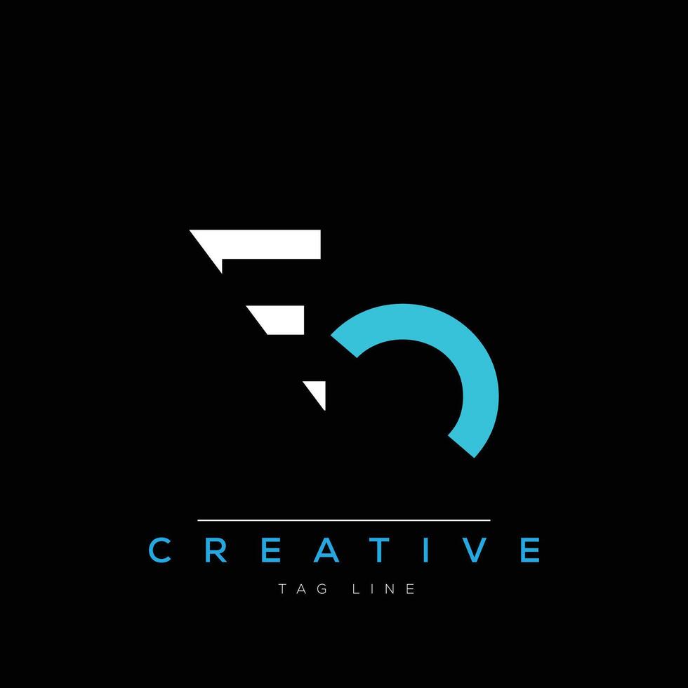 EO creative Monogram Logo design vector