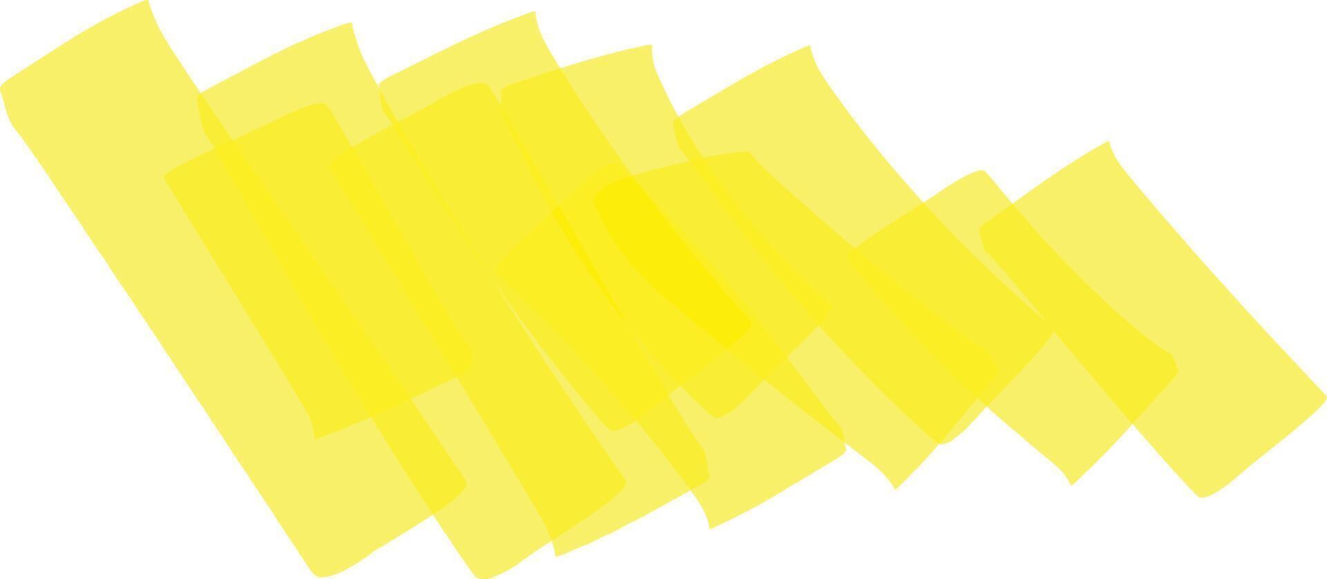 Vibrant yellow highlighter brush strokes create a dynamic diagonal pattern against a clean white background, infusing the scene with energy and visual excitement vector