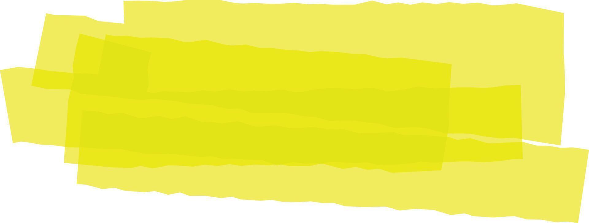 Overlapping irregular fluorescent yellow stripes create a vibrant and dynamic abstract composition, suitable for backgrounds and design elements vector