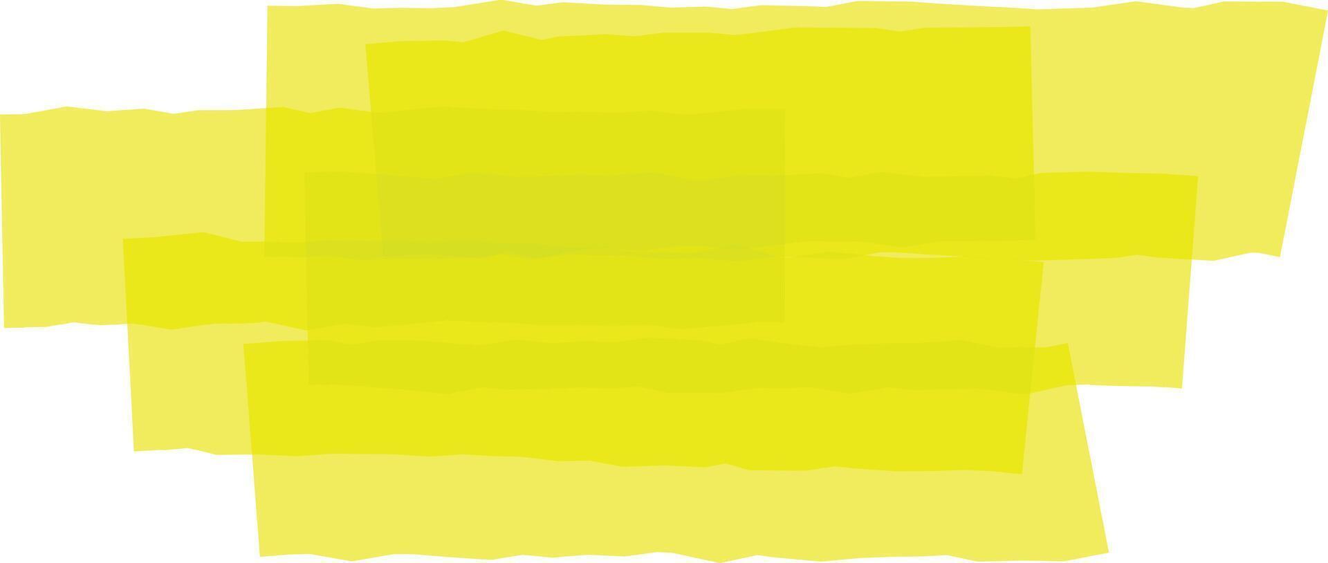 Multiple overlapping translucent fluorescent yellow rectangles with slightly irregular edges create a vibrant and modern abstract background, perfect for design projects vector