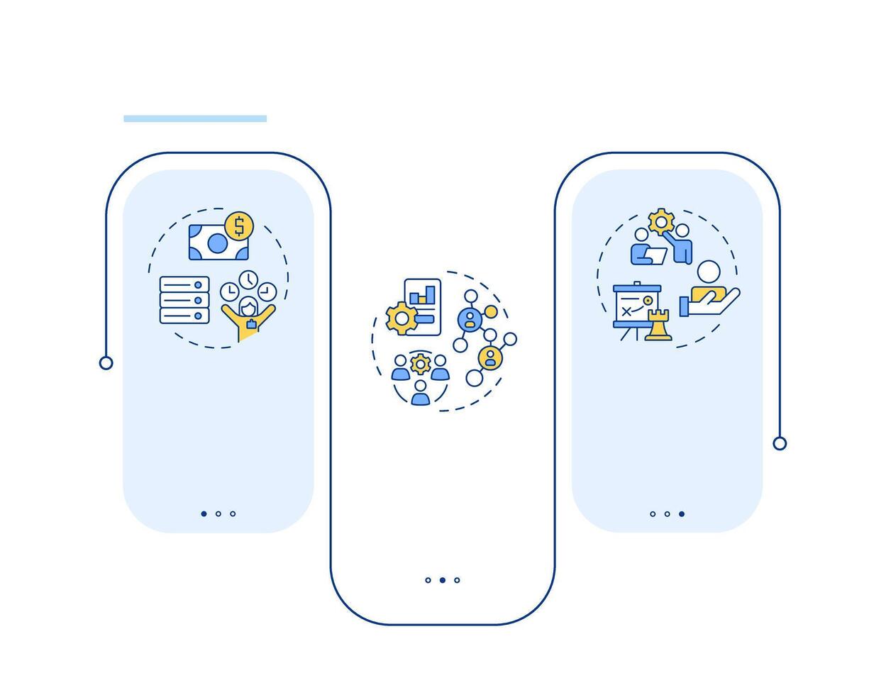 HRMS vs HRIS vs HCM rectangle infographic . Human resource regulation systems. Corporate staff. Data visualization with 3 steps. Editable rectangular options chart vector