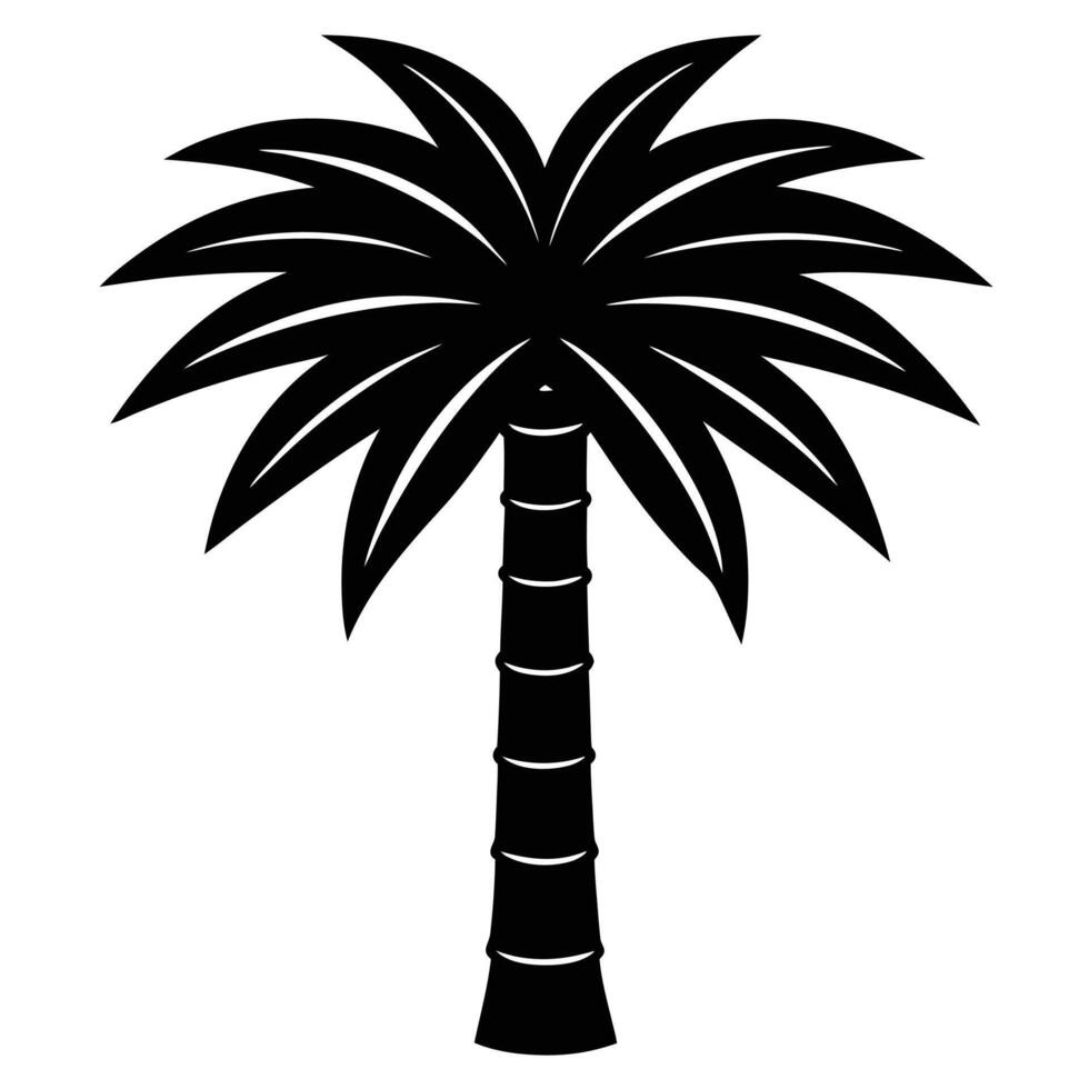 a cartoon Palm Tree vector