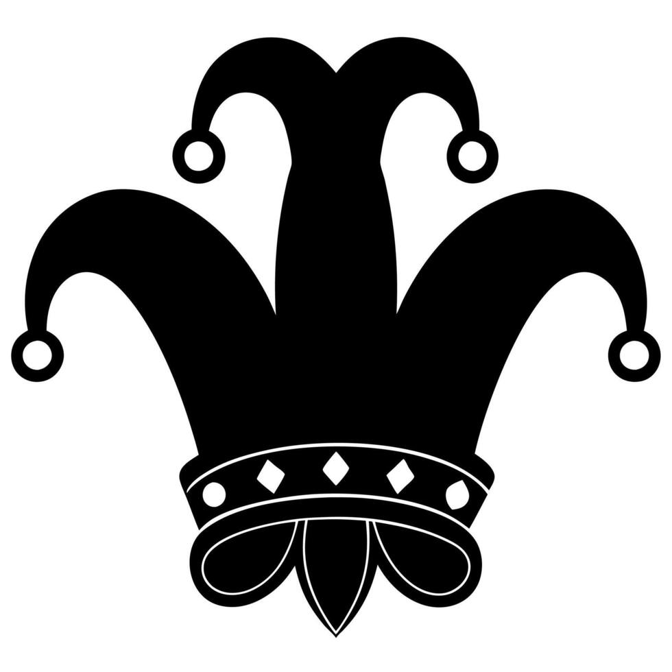 Classic royal crown silhouette for timeless design vector