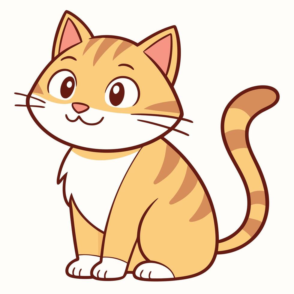 Adorable cat artwork perfect for creative and digital designs vector
