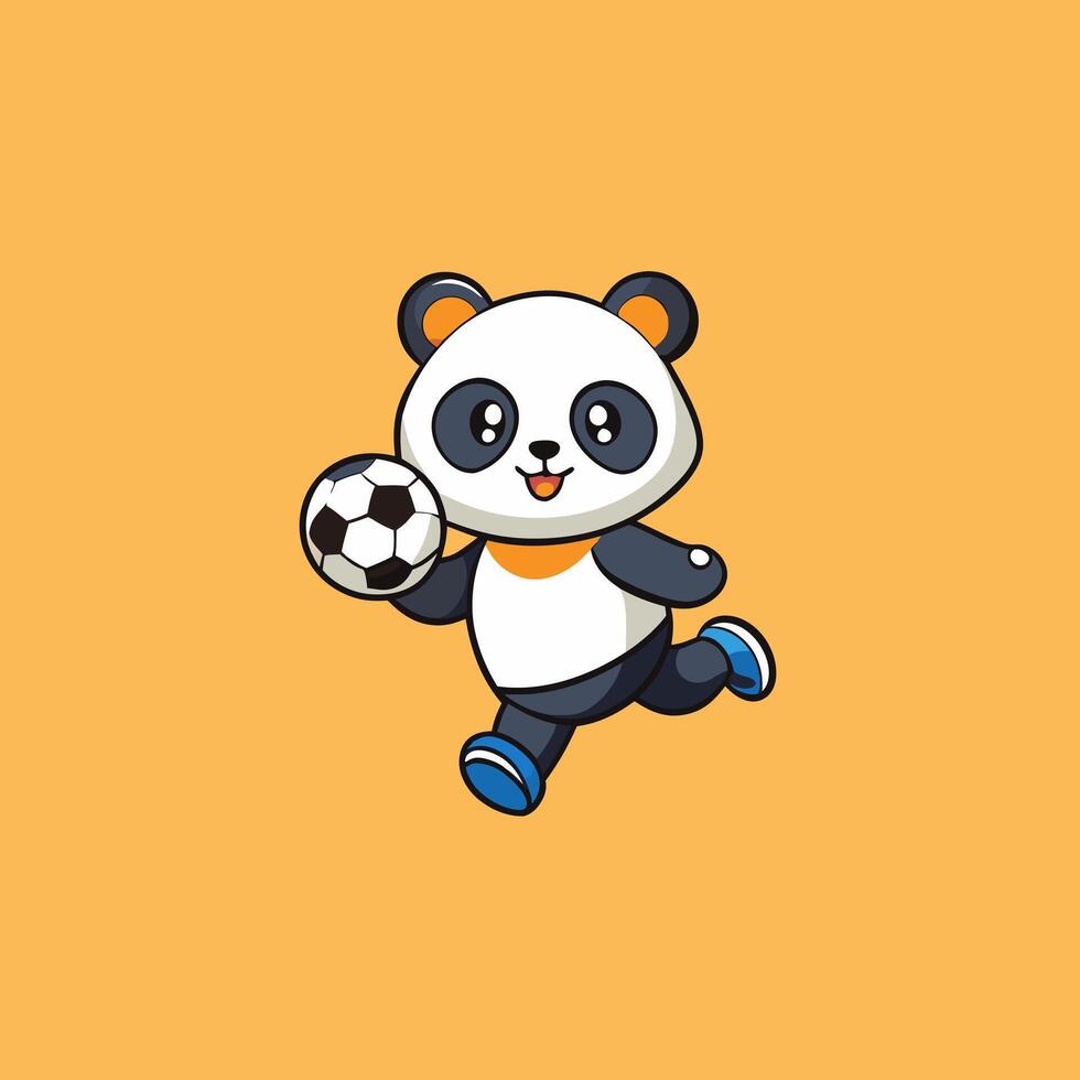 Playful and cute panda art illustrations vector