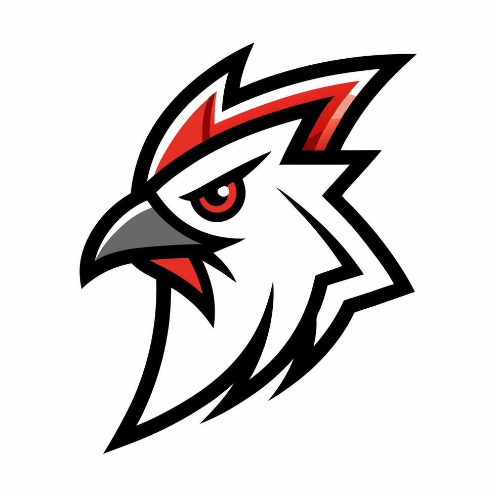 Fierce eagle head design for wildlife or logo inspirations vector