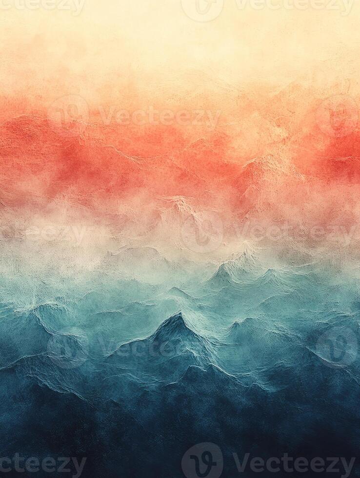 Abstract background showing vivid colors shifting from orange to blue photo