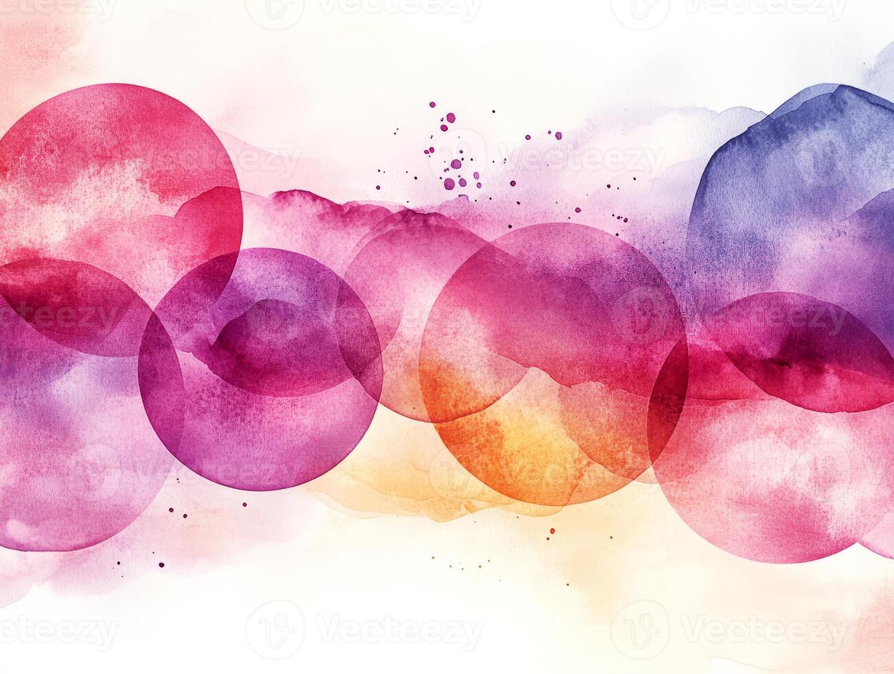 overlapping circles creating abstract background design photo