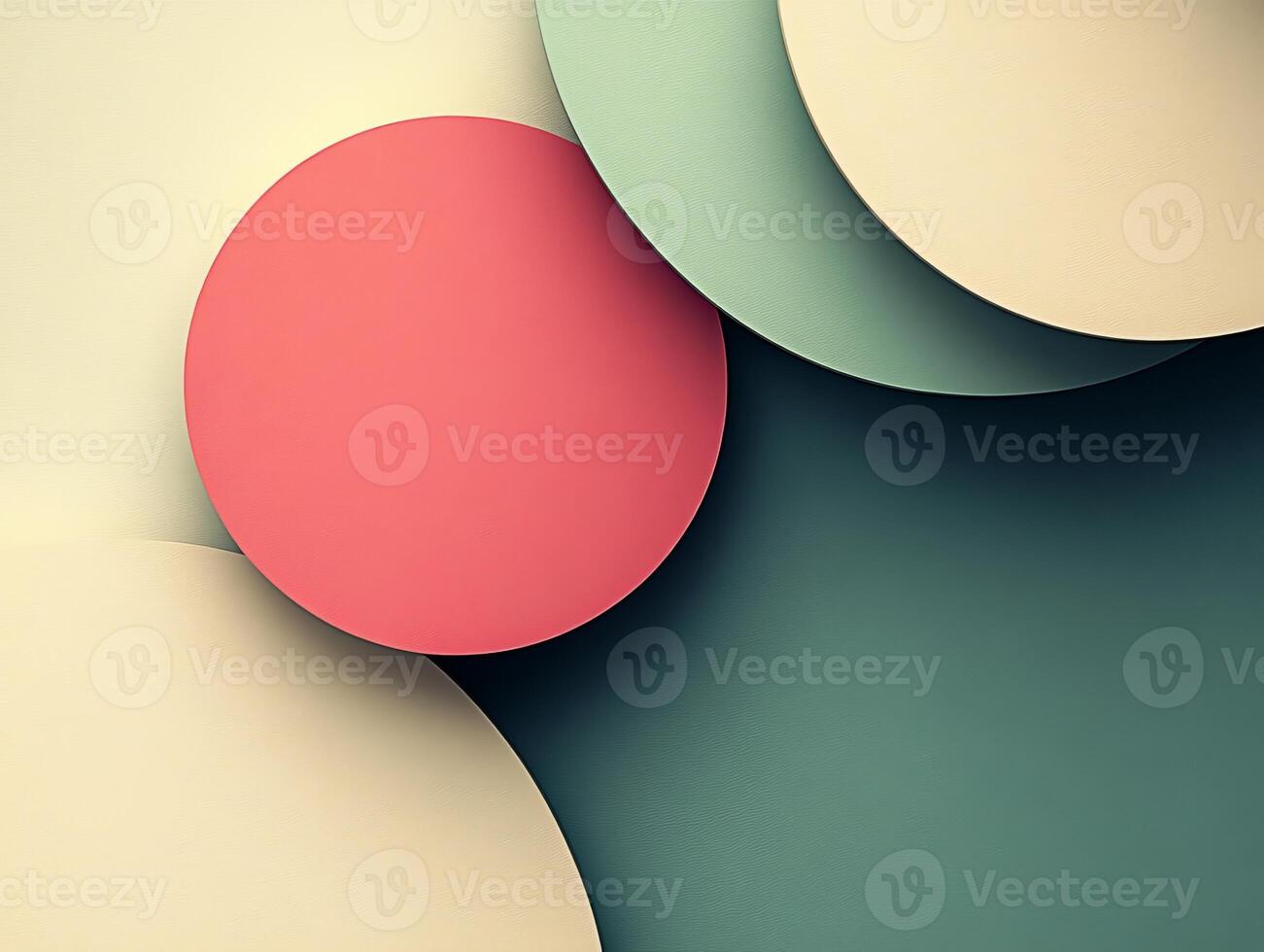 Pastel colored circles on textured background photo