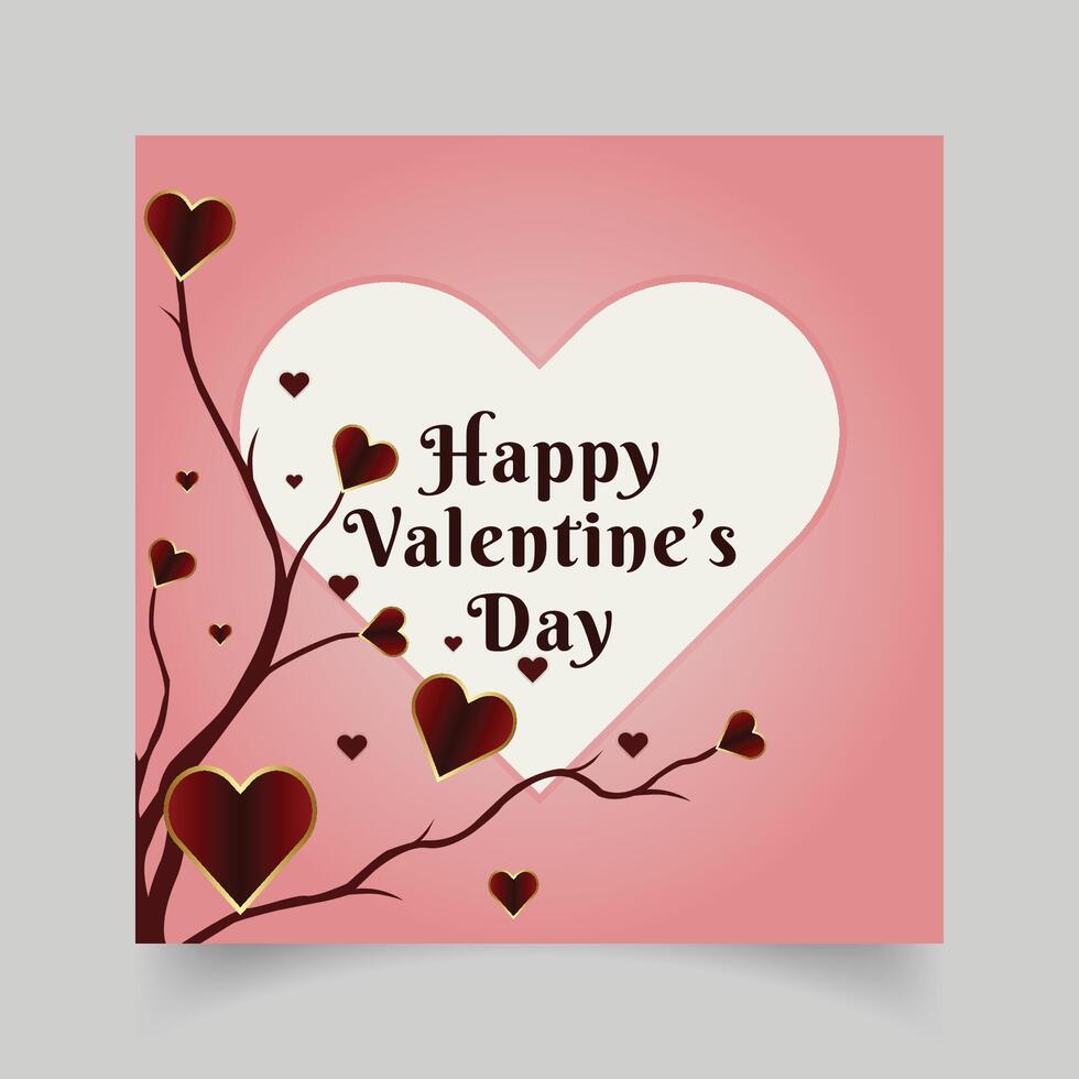 Happy Valentines day background vector