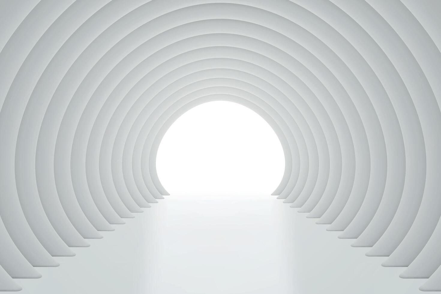 Minimalist Architectural Tunnel Design vector