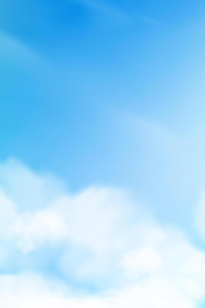 Sky Blue,Cloud Background with Cosmetic skincare gold tube on White Podium Platform Step and Bubbles, Minimal 3d Display for Summer Beauty Product Presentation Banner Design Nature Spring Sky vector