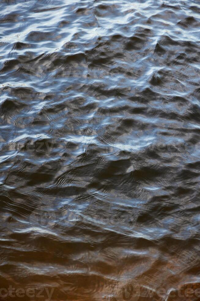 A Tranquil and Meditative Reflection on the Water Surface in a Scenic Landscape Setting photo