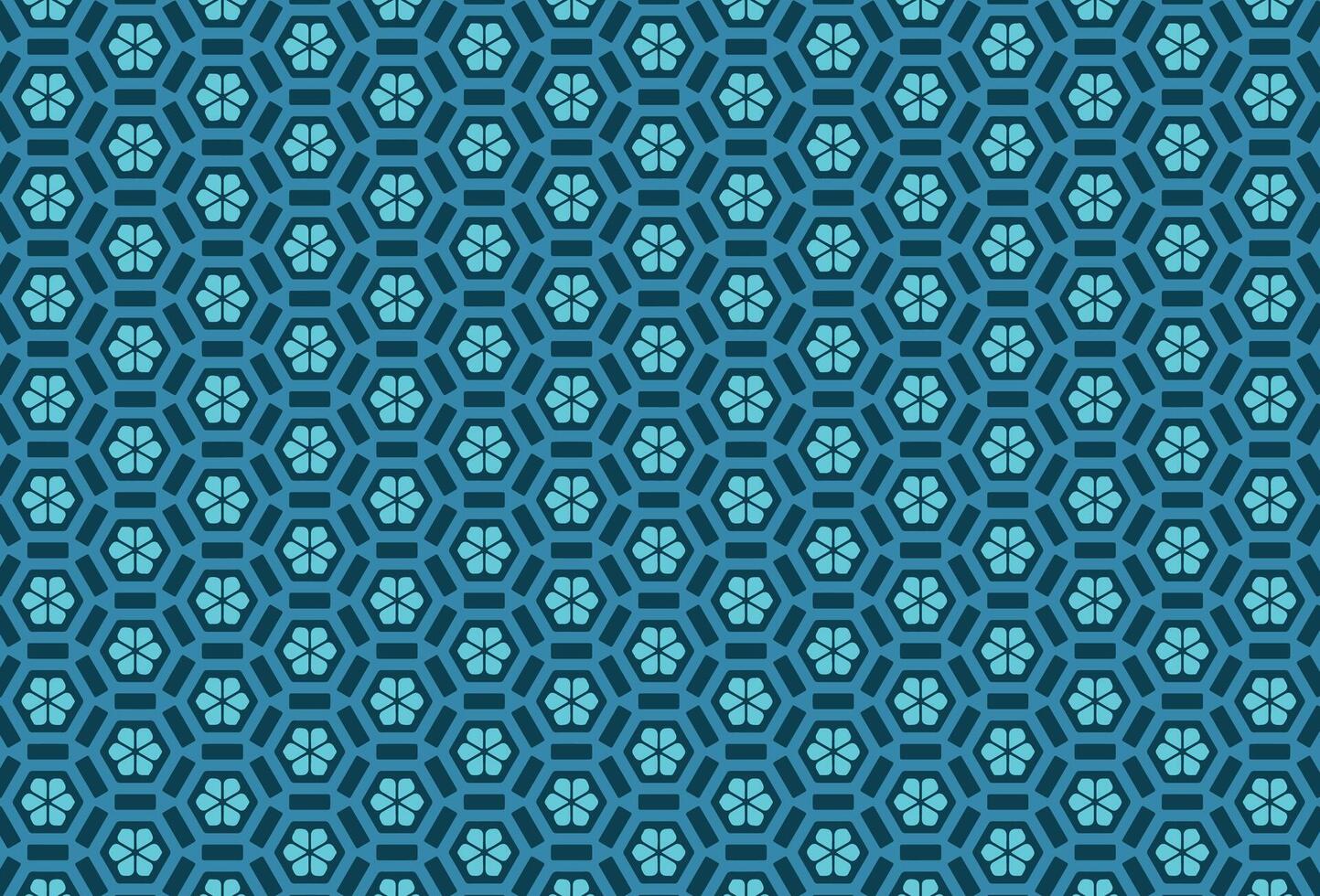Geometric shapes and flowers decor design pattern vector