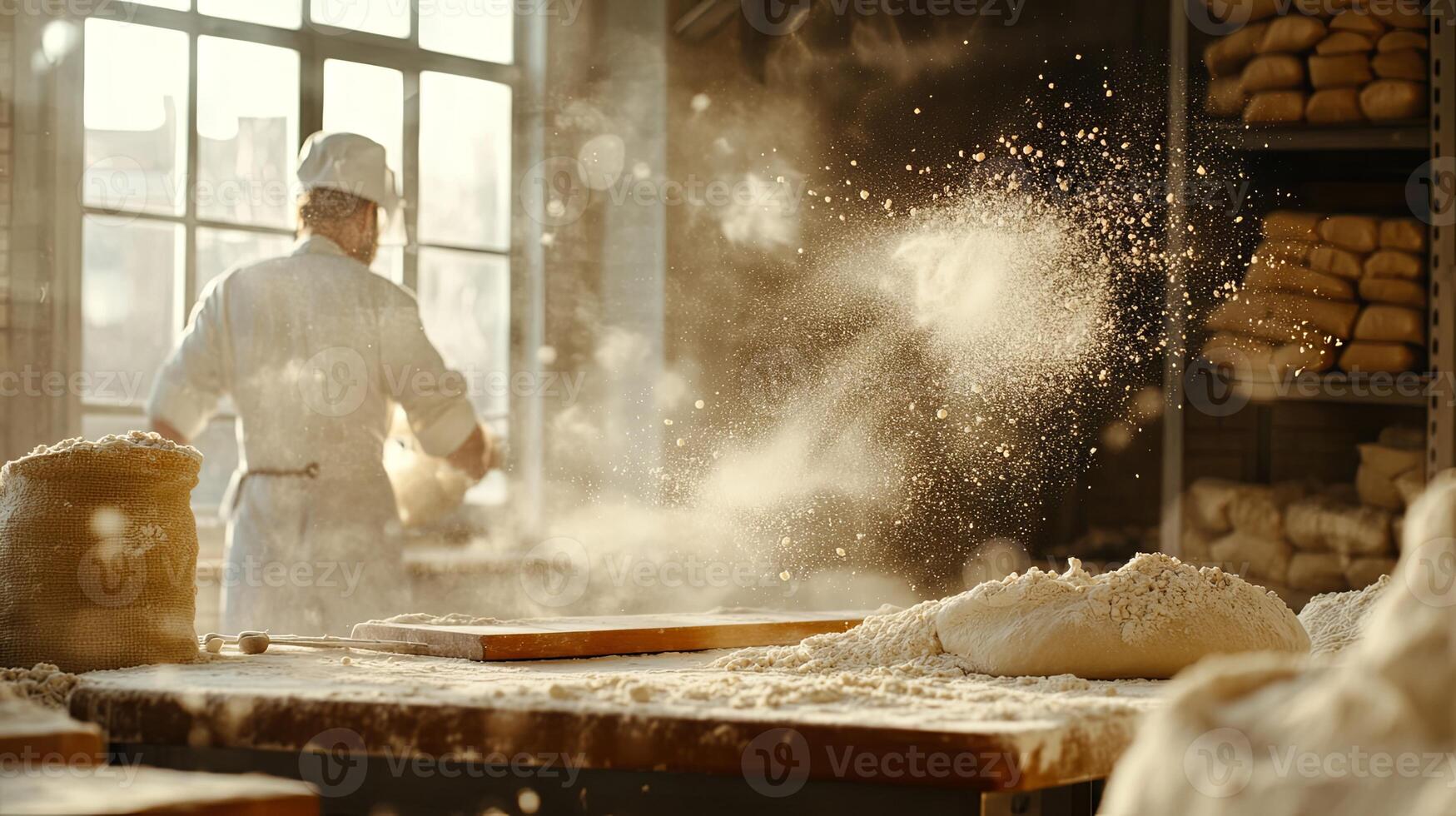 Flour Dusting A Master Baker's Flourishing Creation photo