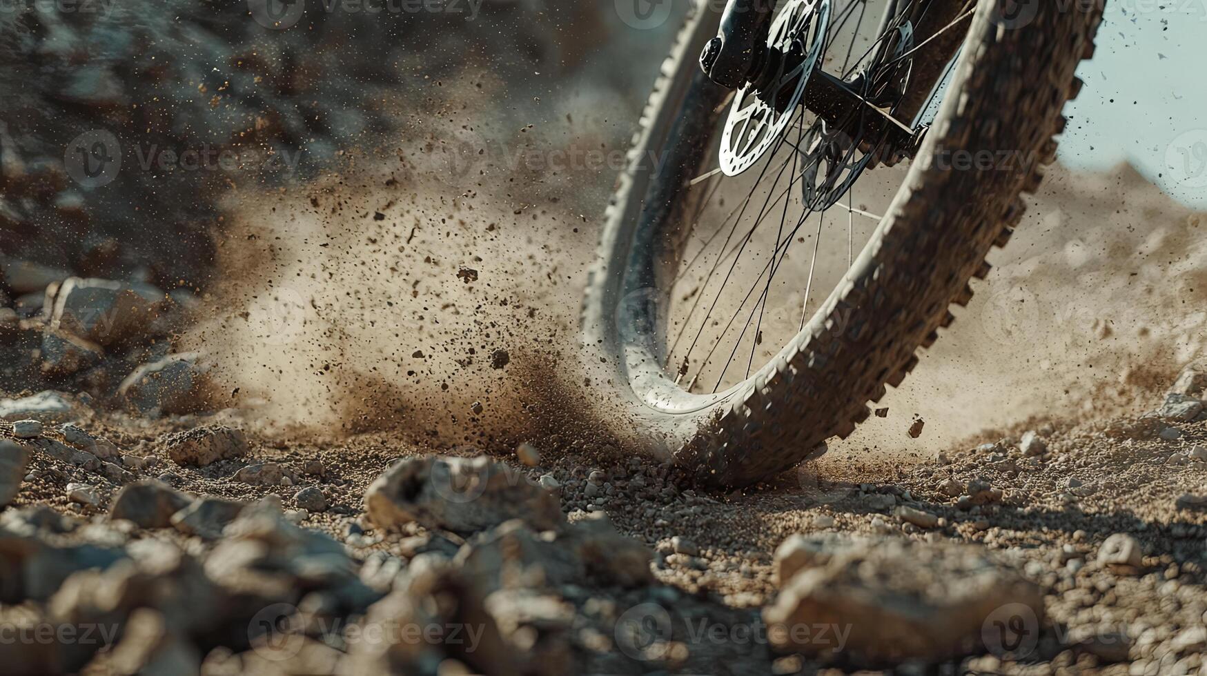 Mountain Bike Adventure on a Dusty Trail photo