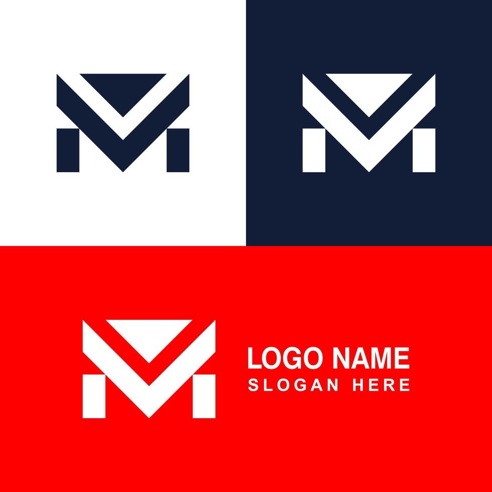M logo template, Creative and Modern Symbol. vector